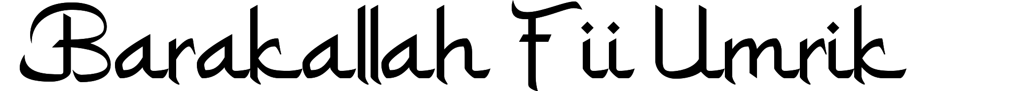 Barakallah Fii Umrik